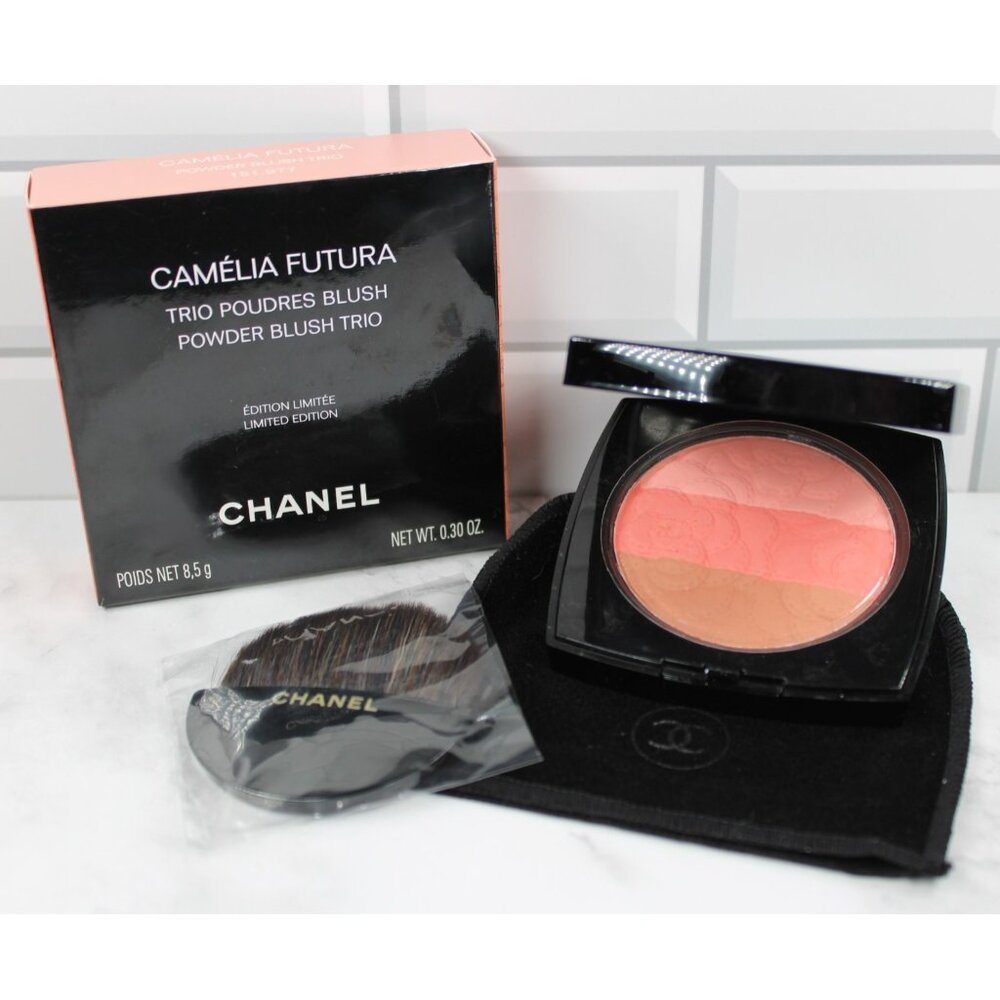 Chanel Camelia Futura Powder Blush Trio European Limited Edition 2025 NIB